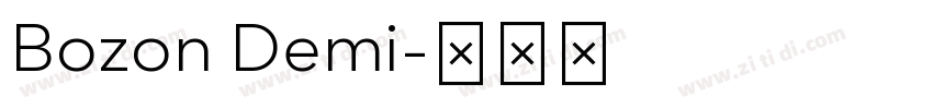 Bozon Demi字体转换